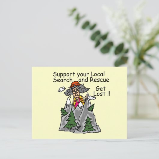 Grappig word Verloren Briefkaart (Staand voorkant)