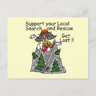 Grappig word Verloren Briefkaart