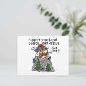 Grappig word Verloren Briefkaart (Staand voorkant)