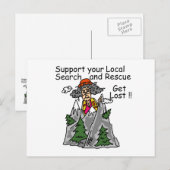 Grappig word Verloren Briefkaart (Voorkant / Achterkant)