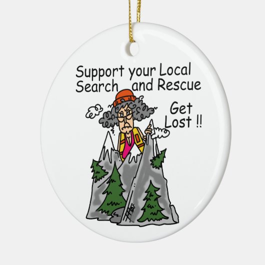 Grappig word Verloren Keramisch Ornament (Links)