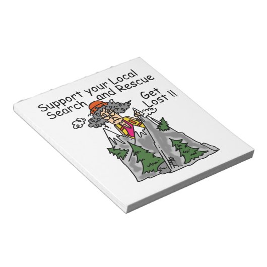 Grappig word Verloren Notitieblok (Schuin)