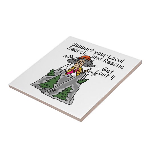 Grappig word Verloren Tegeltje (Zijkant)