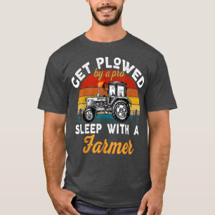 Grappig  wordt geploegd door een pro-slaapstand me t-shirt
