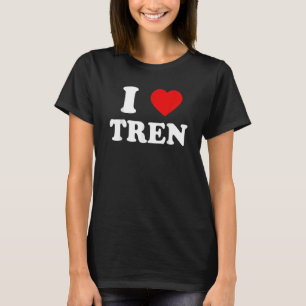 Grappig workoutprijsopgave, ik hou van Tren Design T-shirt