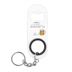 Grappig Workweek Evolutie Bier Mini Flessenopener