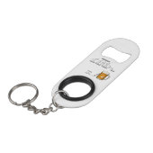 Grappig Workweek Evolutie Bier Mini Flessenopener (Voorkant Gekanteld)