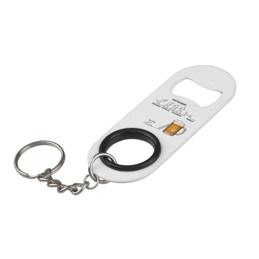 Grappig Workweek Evolutie Bier Mini Flessenopener (Voorkant Gekanteld)