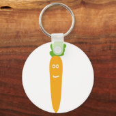 grappig wortelpictogram sleutelhanger (Voorkant)