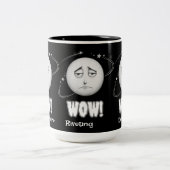 Grappig "Wow" Moon Face Coffee Mok (Center)