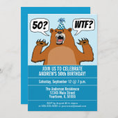 Grappig WTF Beer Leeftijdsgebonden Verjaardag Kaart (Voorkant / Achterkant)