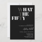 Grappig WTF Volwassen 50ste verjaardag Kaart (Voorkant)