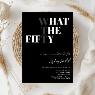 Grappig WTF Volwassen 50ste verjaardag Kaart