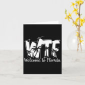 Grappig WTF Welkom in Florida _ Beach Ocean _ Zome Kaart (Gele Bloem)