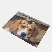Grappig Ya als mijn nieuwe camo pet? Beagle Dog Deurmat (Schuin)