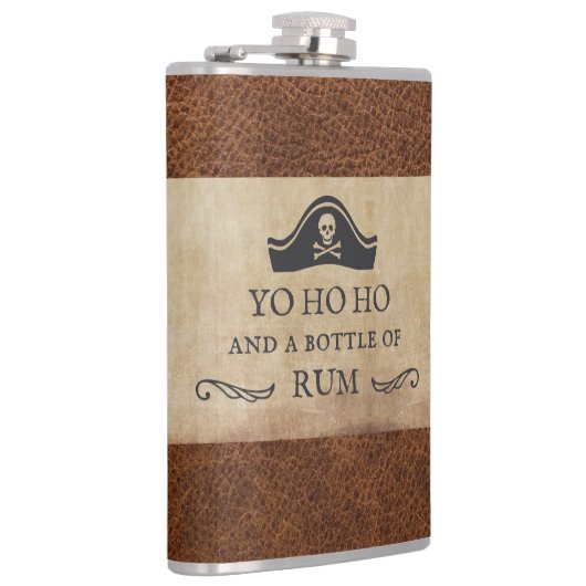 Grappig Yo Ho Ho en een fles Rum Pirate Heupfles (Rechts)