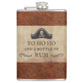 Grappig Yo Ho Ho en een fles Rum Pirate Heupfles (Voorkant)