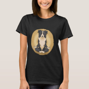 Grappig Yoga Hond Border Collie T-Shirt
