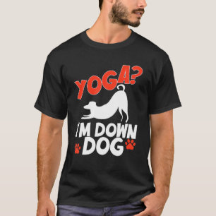 Grappig Yoga, ik ben onderaan Dog. Family Joke Sar T-shirt