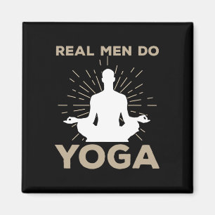 Grappig yoga-ontwerp voor mannen jongens yogahoudi magneet