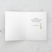 Grappig yoga pose humor kaart (Binnen)