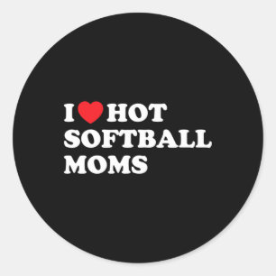 Grappig Zachte T-shirt Ik Hou Van Heet Zachte Moed Ronde Sticker