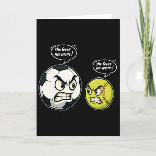 Grappig Zachte Voetbal Meisje Vrouwen Dochter Ze H Kaart