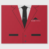 Grappig Zakelijk Inpakpapier Aangepaste Naam Tekst (Vlak)