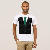 Grappig zakelijk T-shirt met aangepaste tekstnaam (Voorkant volledig)