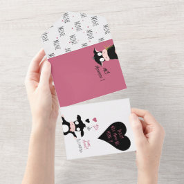 Grappig Zal Mooo Van Mij Zijn? Koeienliefde + Vale All In One Uitnodiging