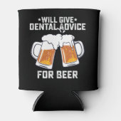 Grappig zal tandheelkundig advies geven voor bier blikjeskoeler (Voorkant)