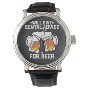 Grappig zal tandheelkundig advies geven voor bier horloge
