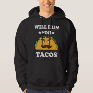 Grappig zal zijn voor Tacos-illustratie Hoodie