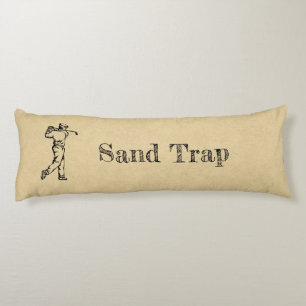 Grappig Zandval Golf Design Leer Look Sport Lichaamskussen