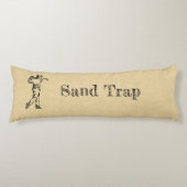 Grappig Zandval Golf Design Leer Look Sport Lichaamskussen (Voorkant)