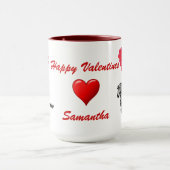 Grappig zebra love hart Valentijnse Mok (Midden)