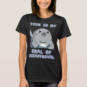 Grappig zee leeuw en zeehonden design zeehonden t-shirt