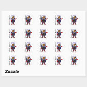 Grappig Zee Otter Astronaut in Space Suit Cartoon Ronde Sticker (Vel)