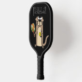 Grappig Zee Otter Spelen Pickleball Cartoon Paddle (Links)