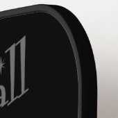 Grappig Zee Otter Spelen Pickleball Cartoon Pickleball Paddle (Links Detail)