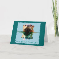 Grappig ZEE OTTER Wenskaart