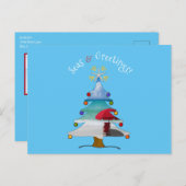 Grappig Zeeen en groeten Foto's Kerstmis Feestdagenkaart (Voorkant / Achterkant)