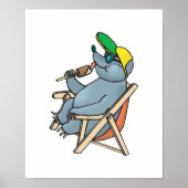 grappig zeehondenijs poster (Voorkant)