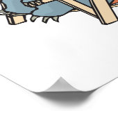 grappig zeehondenijs poster (Hoek)