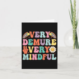 Grappig Zeer Demure Zeer Mindful Trend Demure &amp Kaart