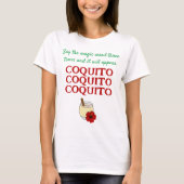 Grappig Zeg het magische woord Coquito Kerstmis T-shirt (Voorkant)