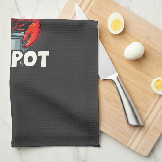 Grappig Zeg Nee tegen Pot met Krab Kreeft  Theedoek (Quarter Fold)