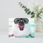 Grappig zegel briefkaart (Staand voorkant)