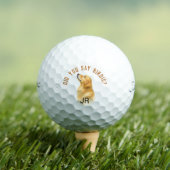 Grappig zei je Birdie Dog Gepersonaliseerde initia Golfballen (Insitu Shirt)