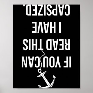 Grappig Zeilen Nautisch Boot Zeilboot Liefhebber C Poster